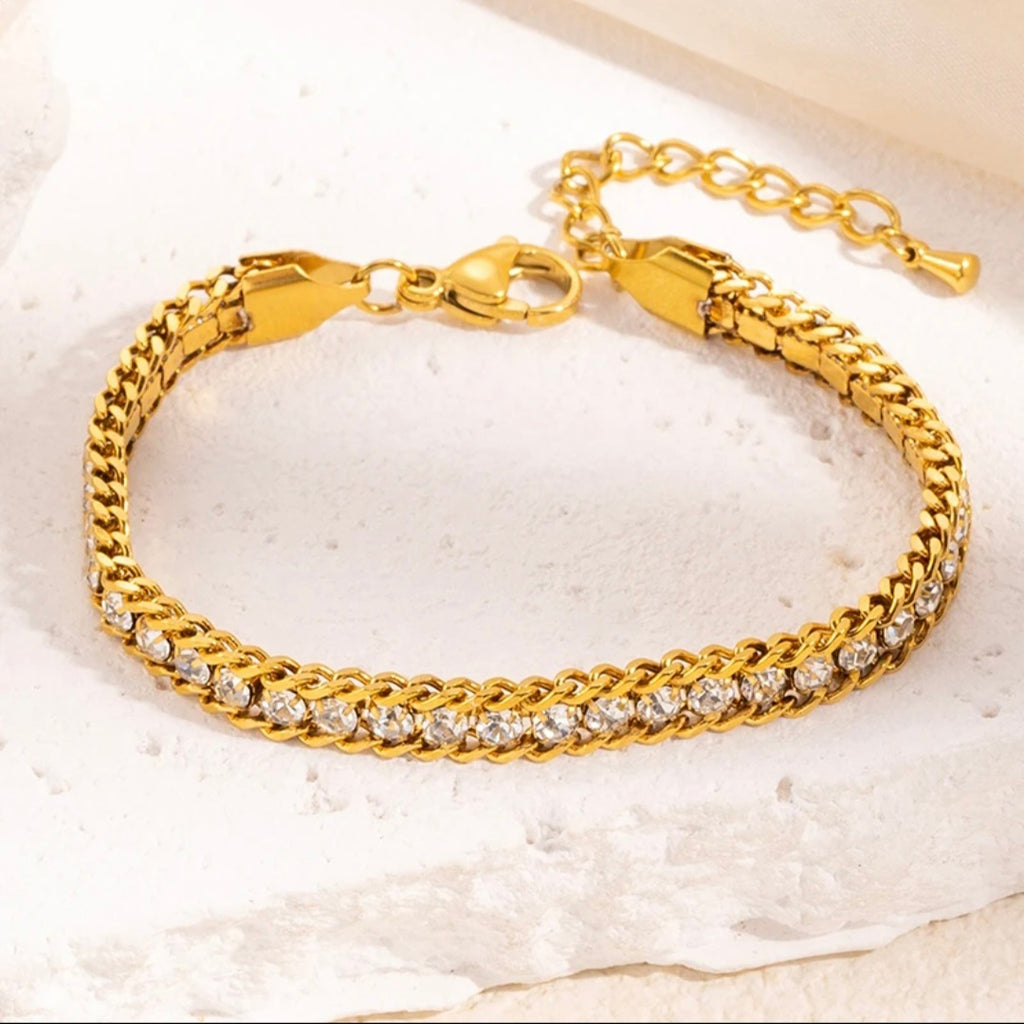 Pulsera diamantes princesa