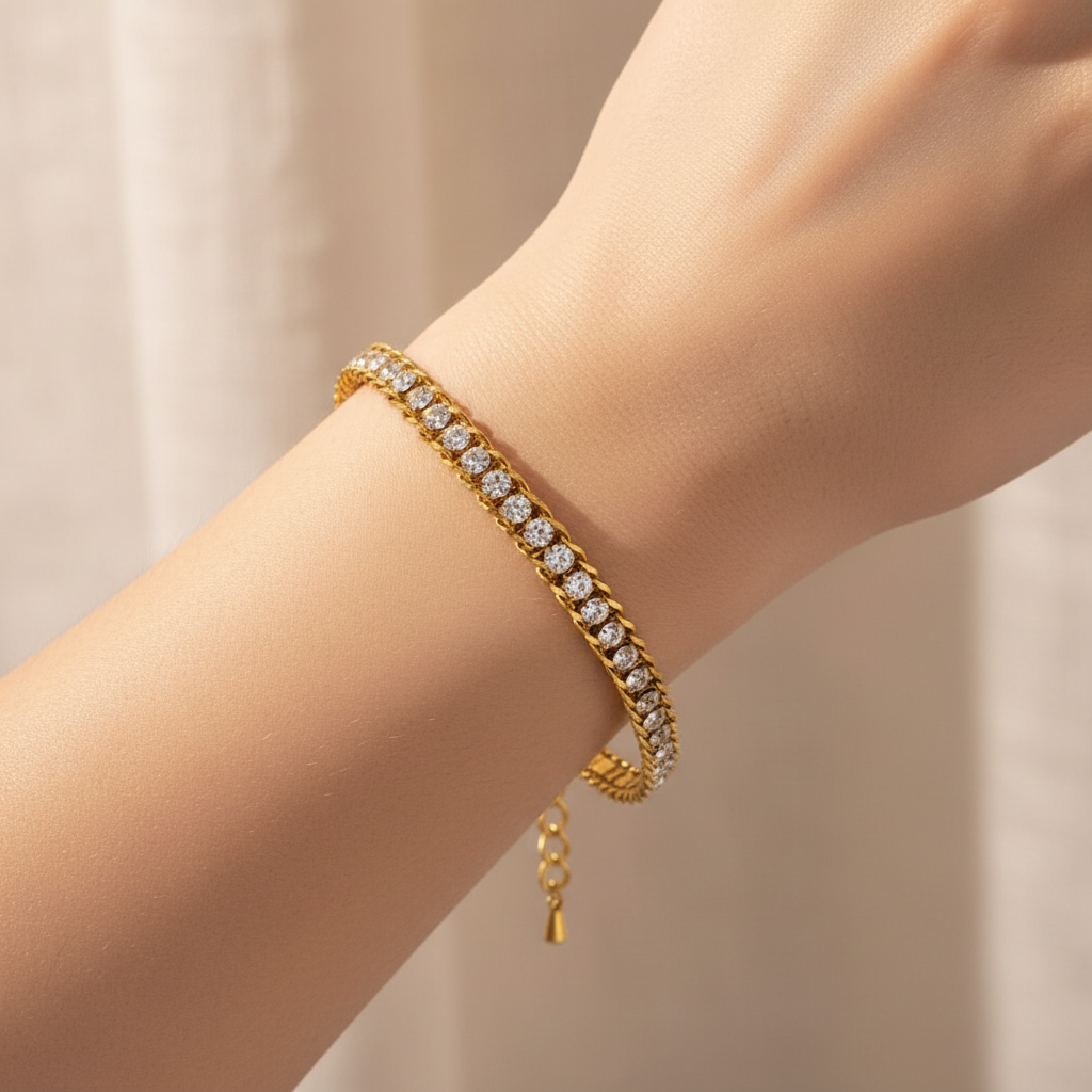 Pulsera diamantes princesa