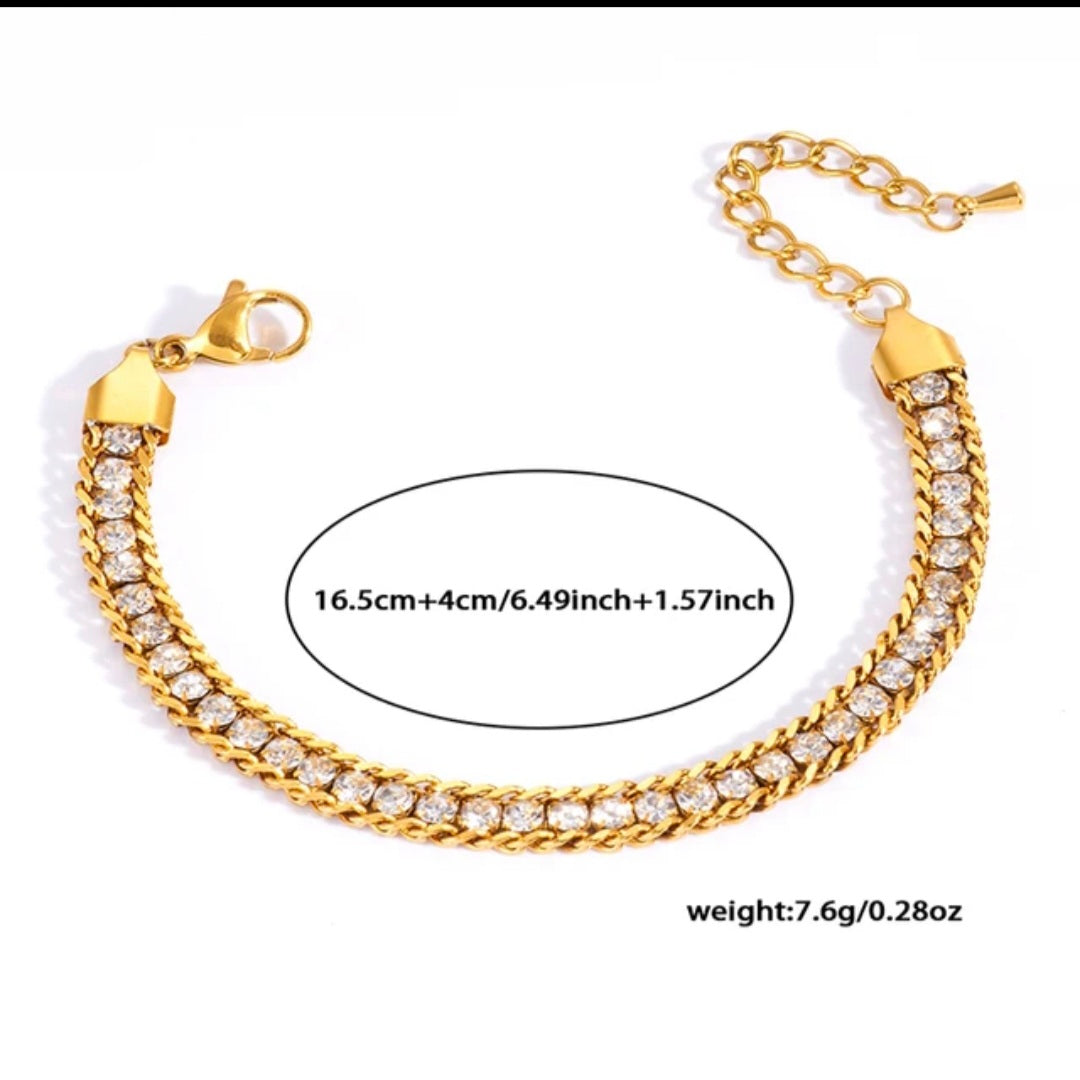 Pulsera diamantes princesa