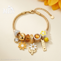 Pulsera Flores amarillas
