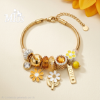 Pulsera Flores amarillas