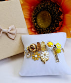 Pulsera Flores amarillas