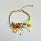 Pulsera Flores amarillas