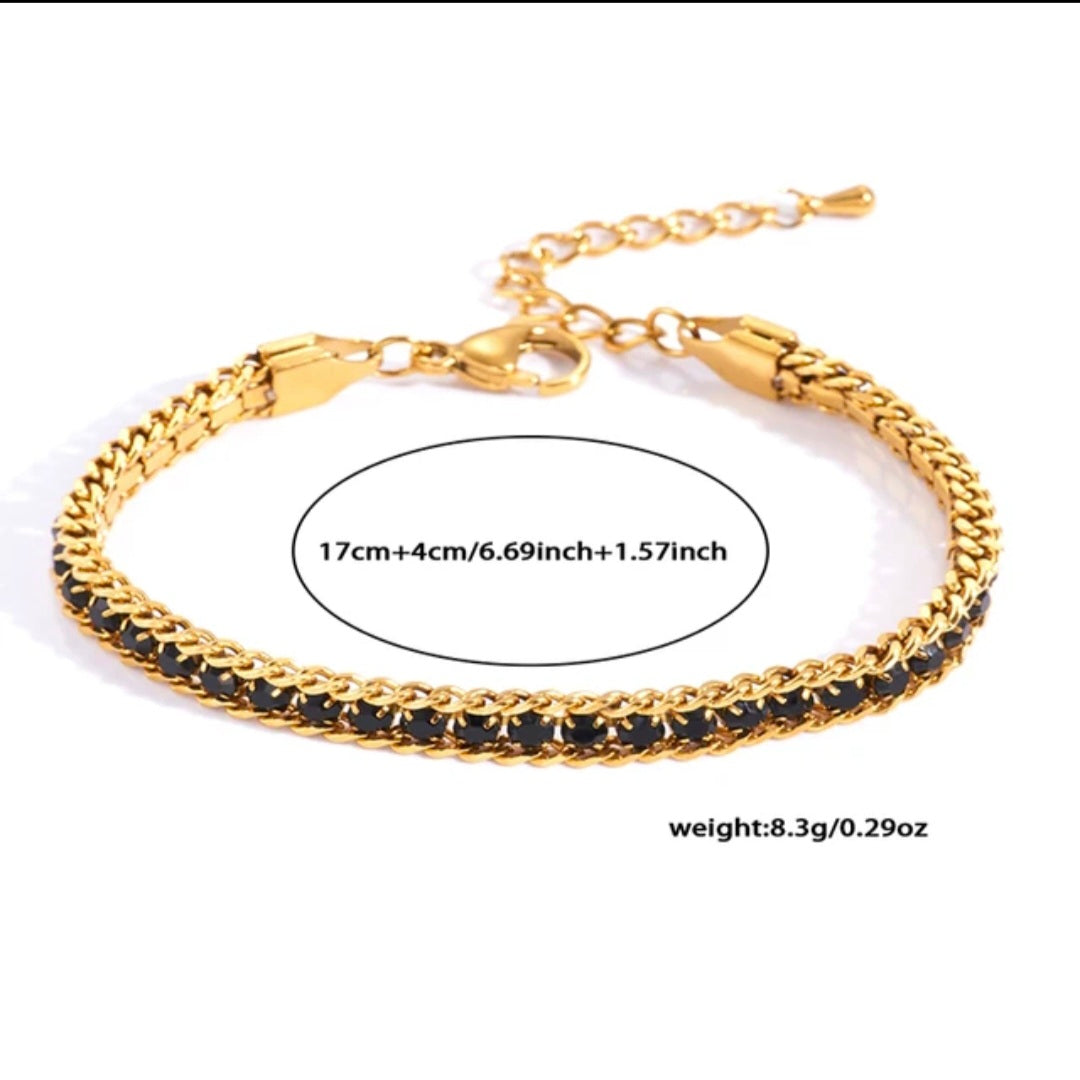 Pulsera diamantes princesa